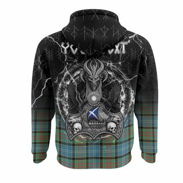 Paisley Tartan Crest Hoodie Celtic Odin's Raven Legacy