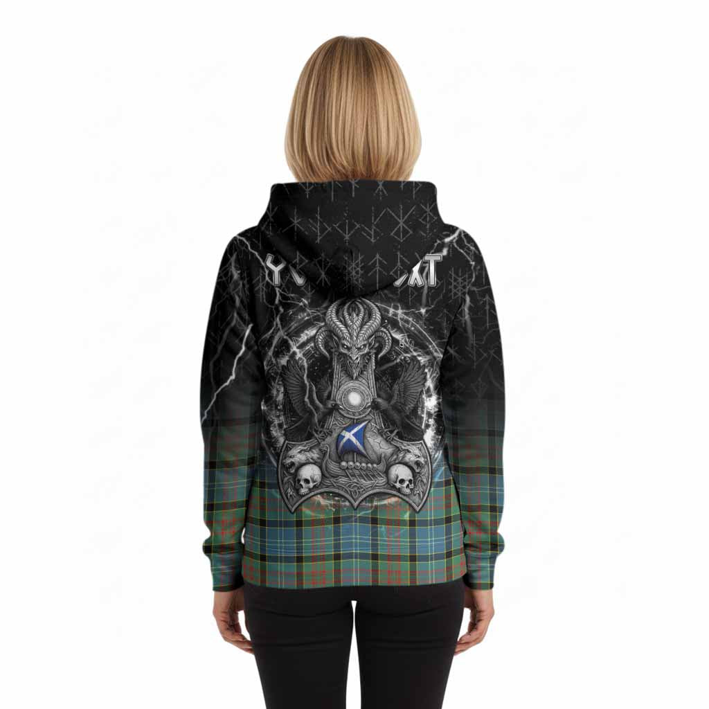 Paisley Tartan Crest Hoodie Celtic Odin's Raven Legacy
