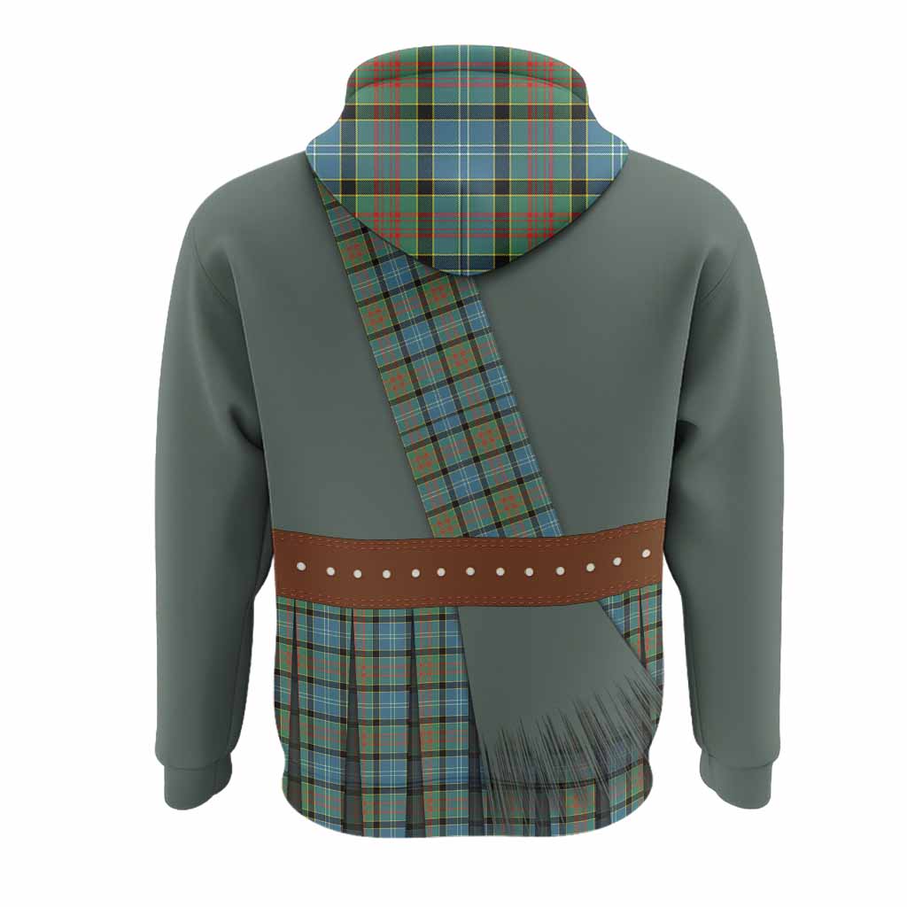 Paisley Tartan Crest Hoodie Kilt Costume Style