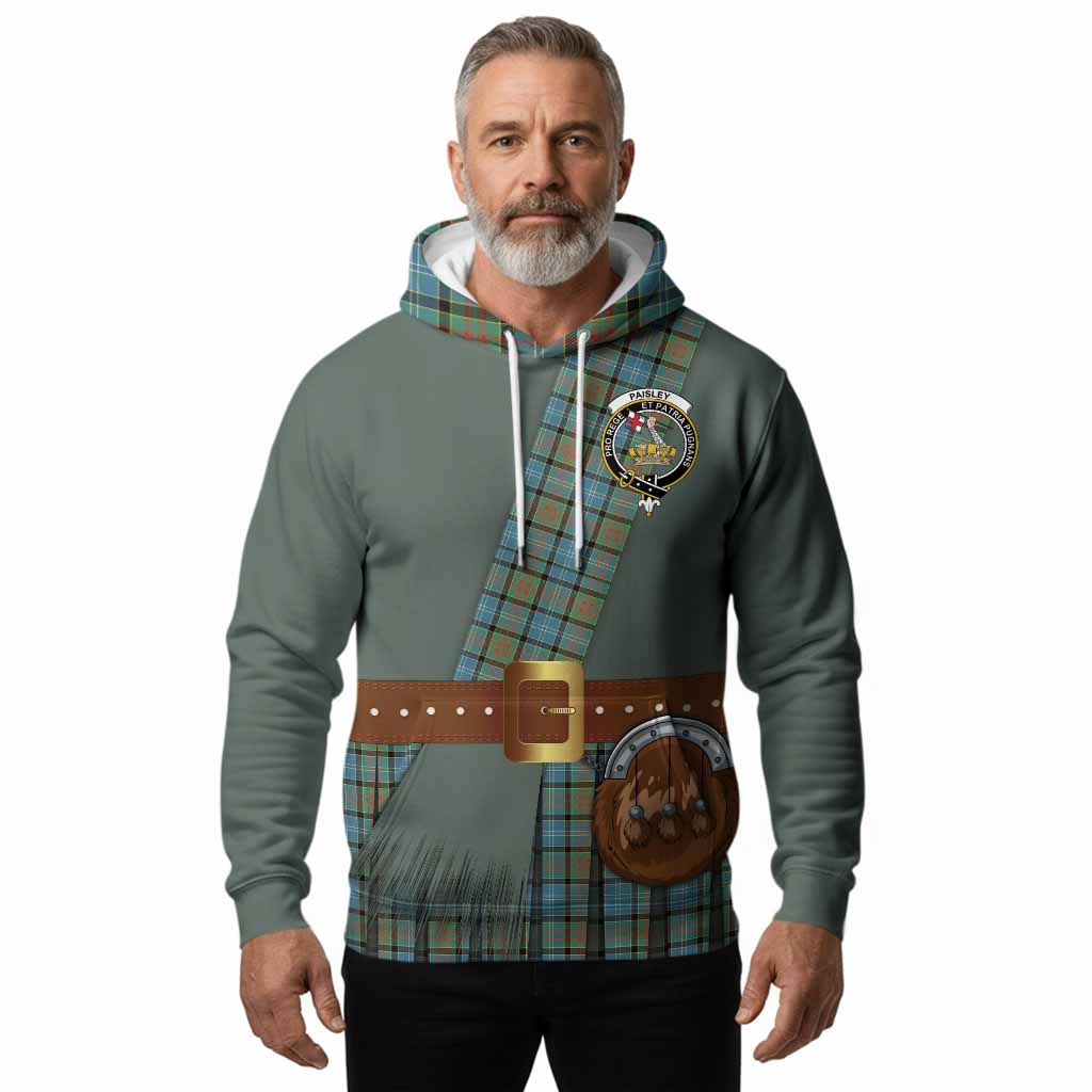 Paisley Tartan Crest Hoodie Kilt Costume Style
