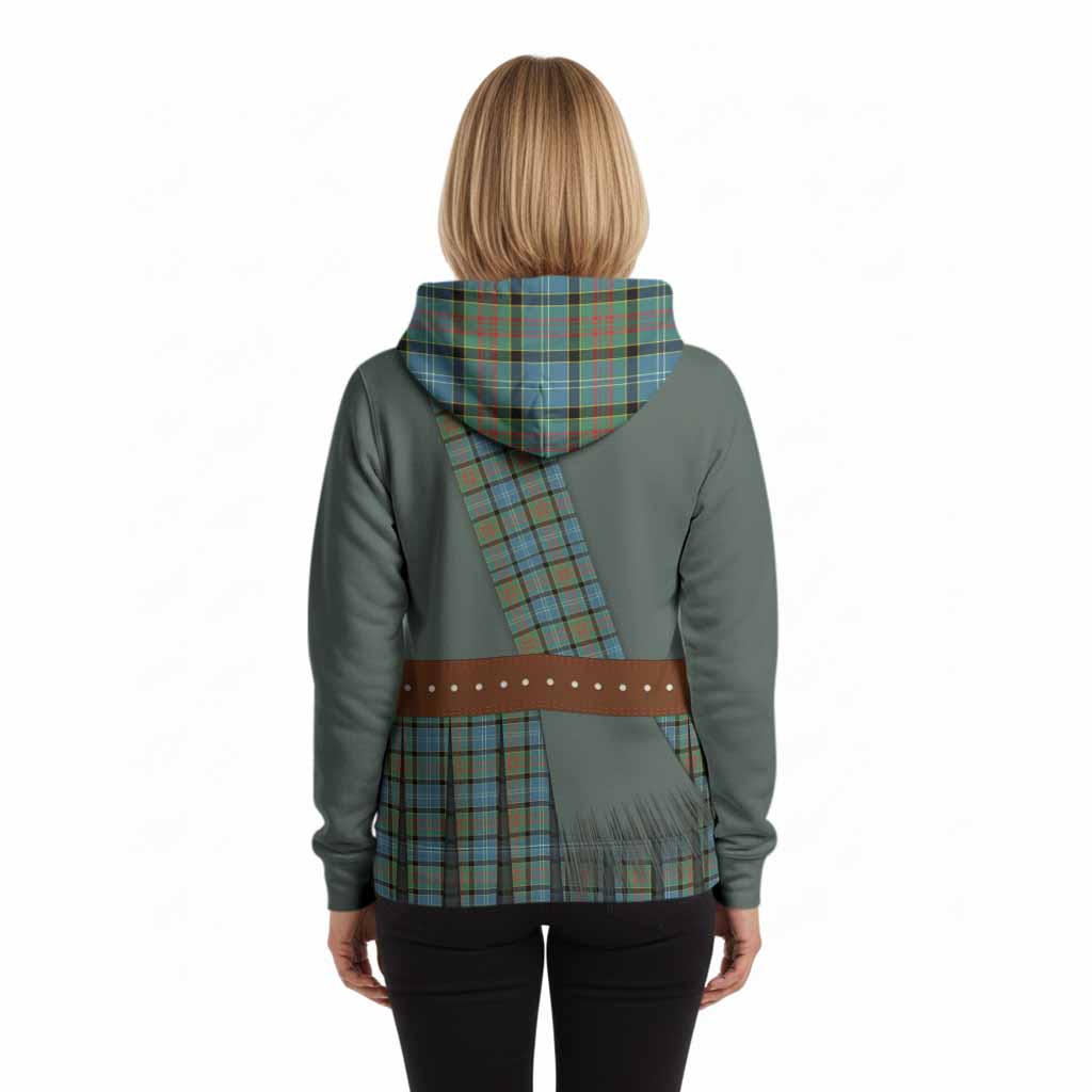 Paisley Tartan Crest Hoodie Kilt Costume Style