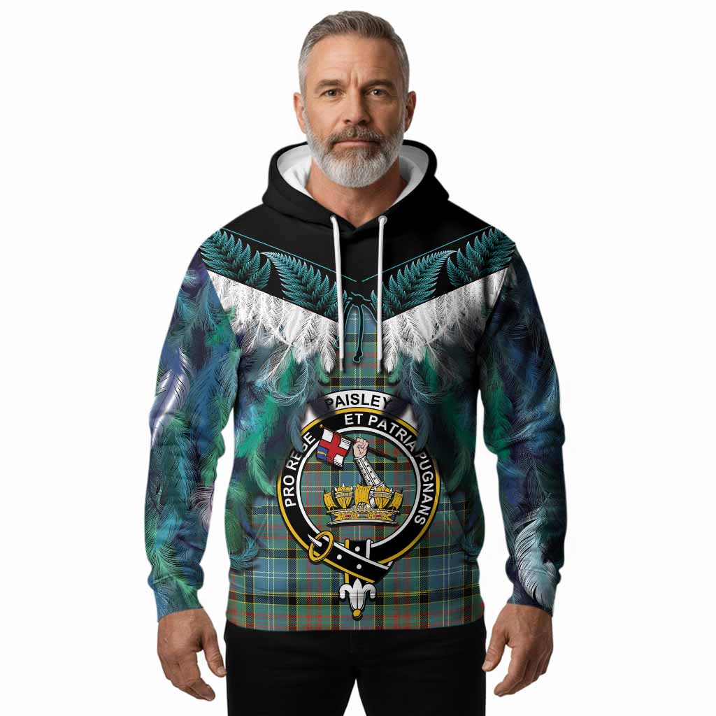 Paisley Tartan Crest Hoodie New Zealand Maori Korowai Cloak