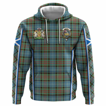 Paisley Tartan Crest Hoodie Scotland Coat of Arm Flag Style - Tartan Vibes Clothing