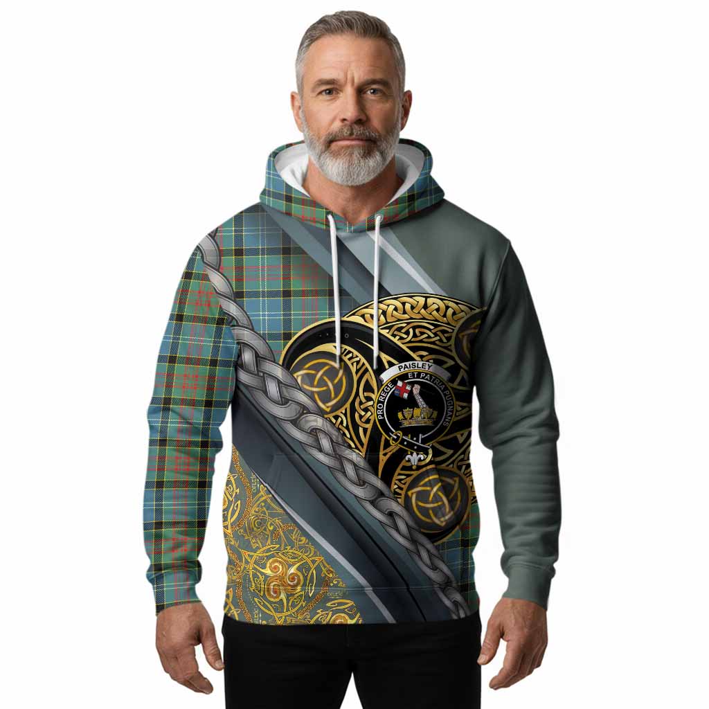 Paisley Tartan Crest Hoodie Scottish Triskele Celtic