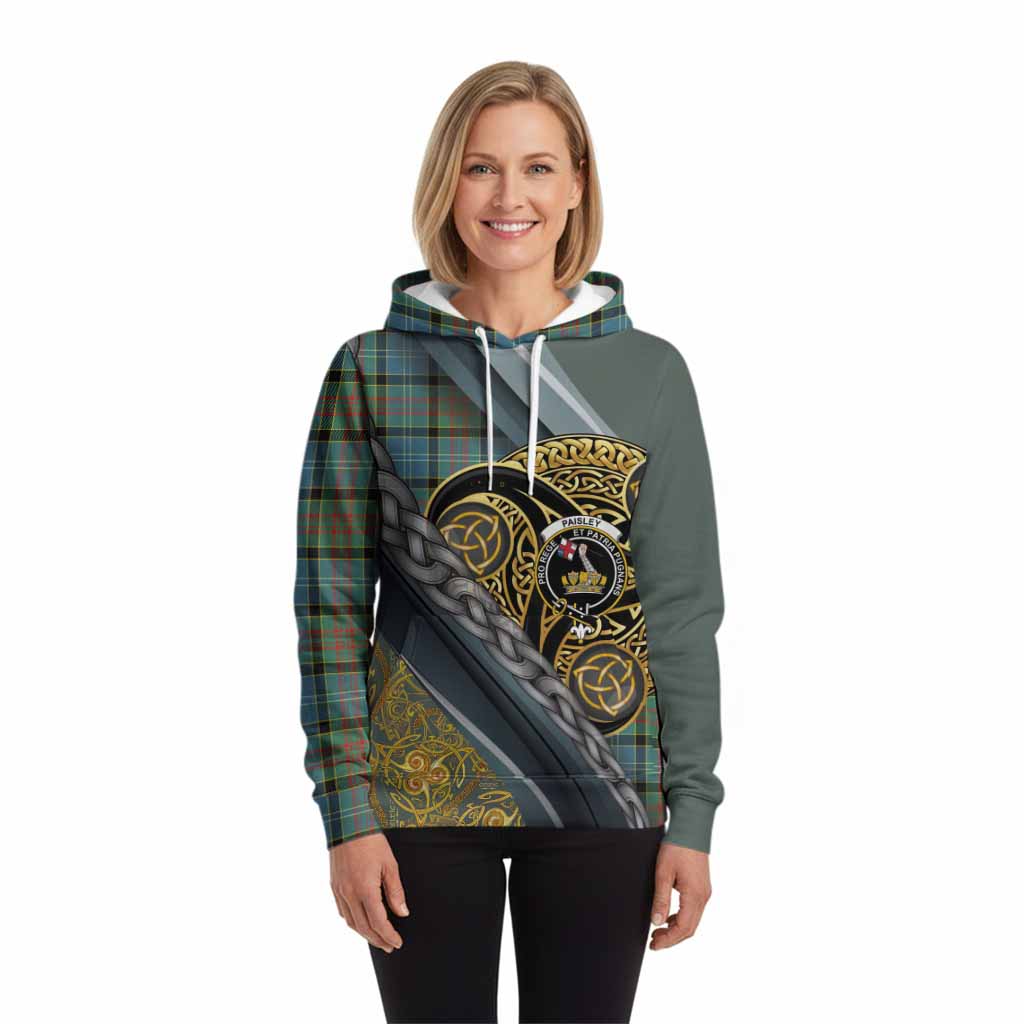 Paisley Tartan Crest Hoodie Scottish Triskele Celtic