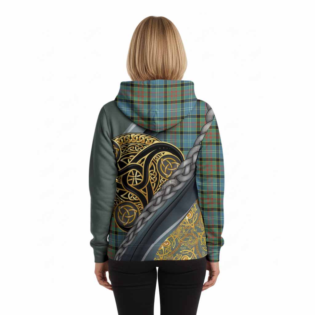 Paisley Tartan Crest Hoodie Scottish Triskele Celtic