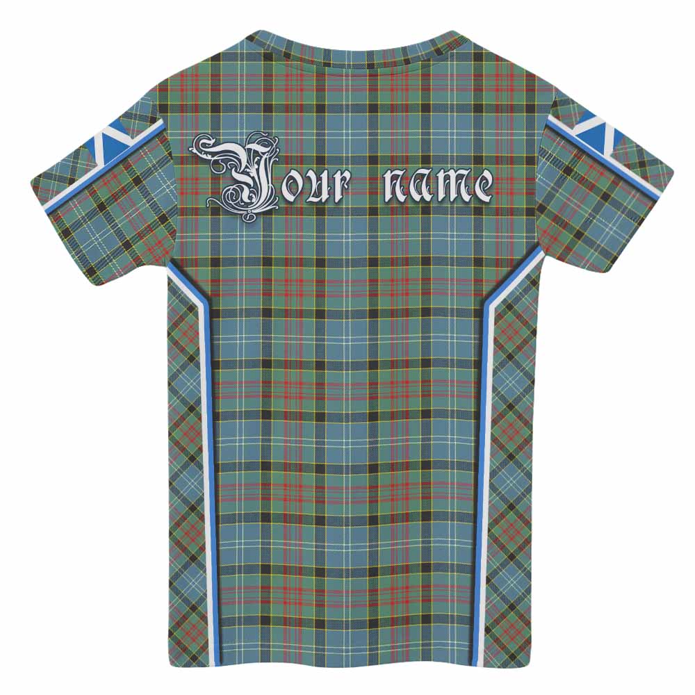 Paisley Tartan Crest Kid T-shirt Scotland Coat of Arm Flag Style - Tartan Vibes Clothing