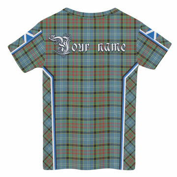 Paisley Tartan Crest Kid T-shirt Scotland Coat of Arm Flag Style - Tartan Vibes Clothing