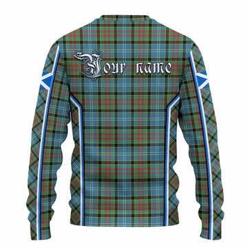 Paisley Tartan Crest Knitted Sweater Scotland Coat of Arm Flag Style - Tartan Vibes Clothing