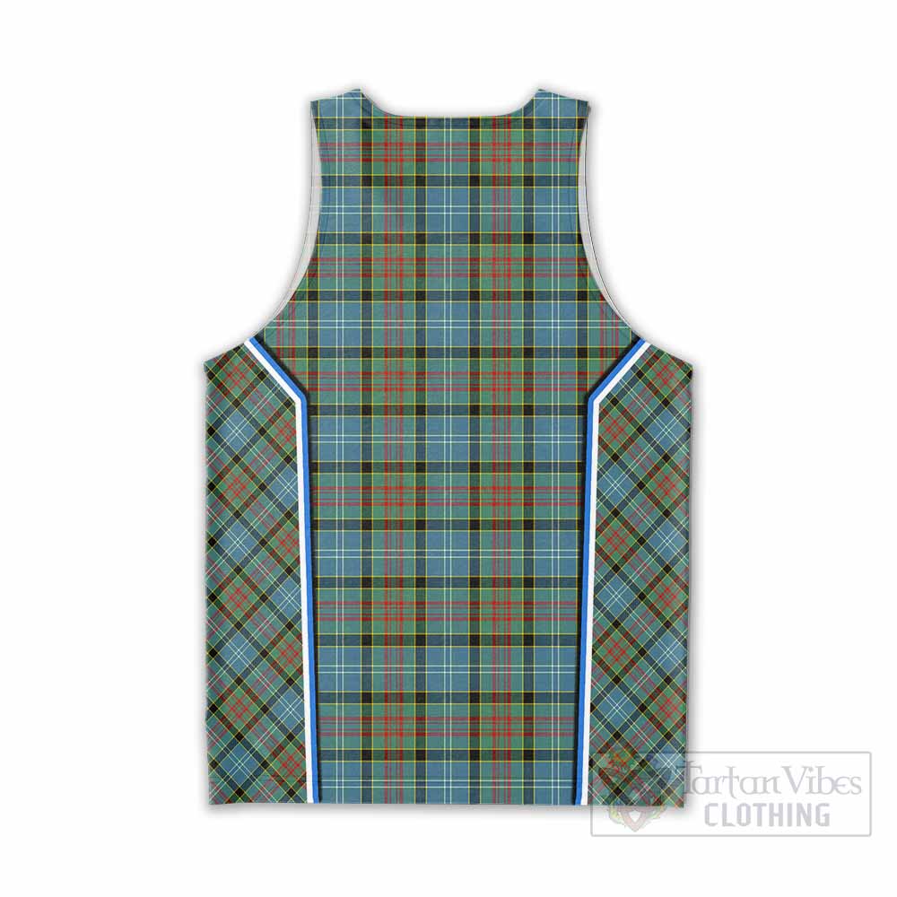 Paisley Tartan Crest Men Tank Top Scotland Coat of Arm Flag Style - Tartan Vibes Clothing