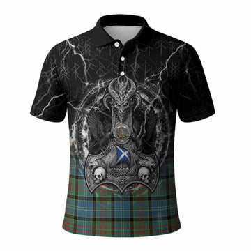 Paisley Tartan Crest Polo Shirt Celtic Odin's Raven Legacy