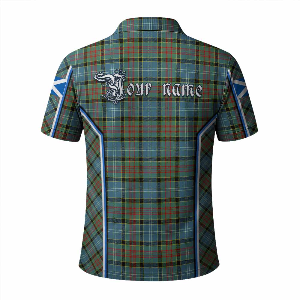Paisley Tartan Crest Polo Shirt Scotland Coat of Arm Flag Style - Tartan Vibes Clothing