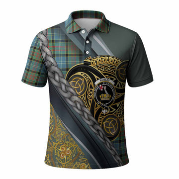 Paisley Tartan Crest Polo Shirt Scottish Triskele Celtic