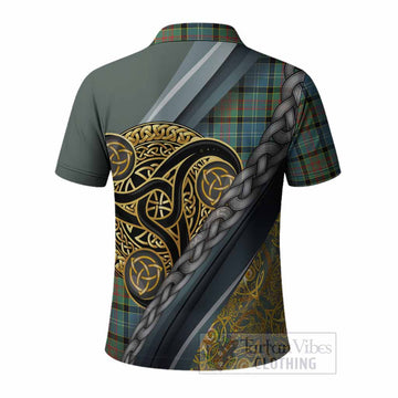 Paisley Tartan Crest Polo Shirt Scottish Triskele Celtic