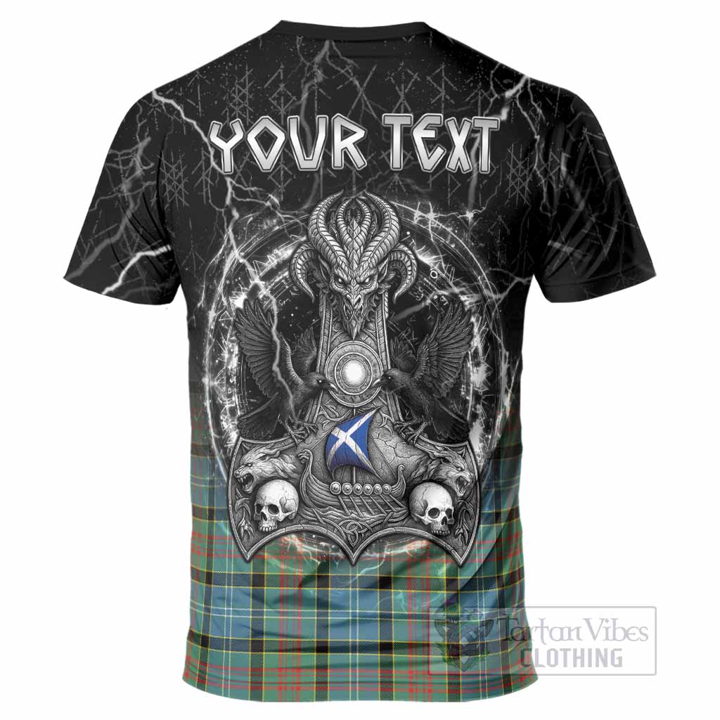 Paisley Tartan Crest T-Shirt Celtic Odin's Raven Legacy