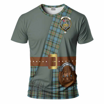 Paisley Tartan Crest T-Shirt Kilt Costume Style