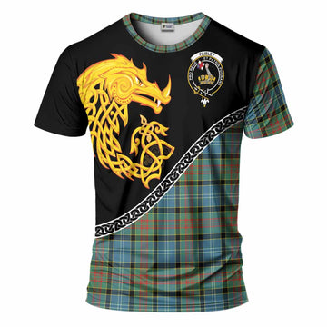 Paisley Tartan Crest T-Shirt Legendary Dragon Knot Half Style