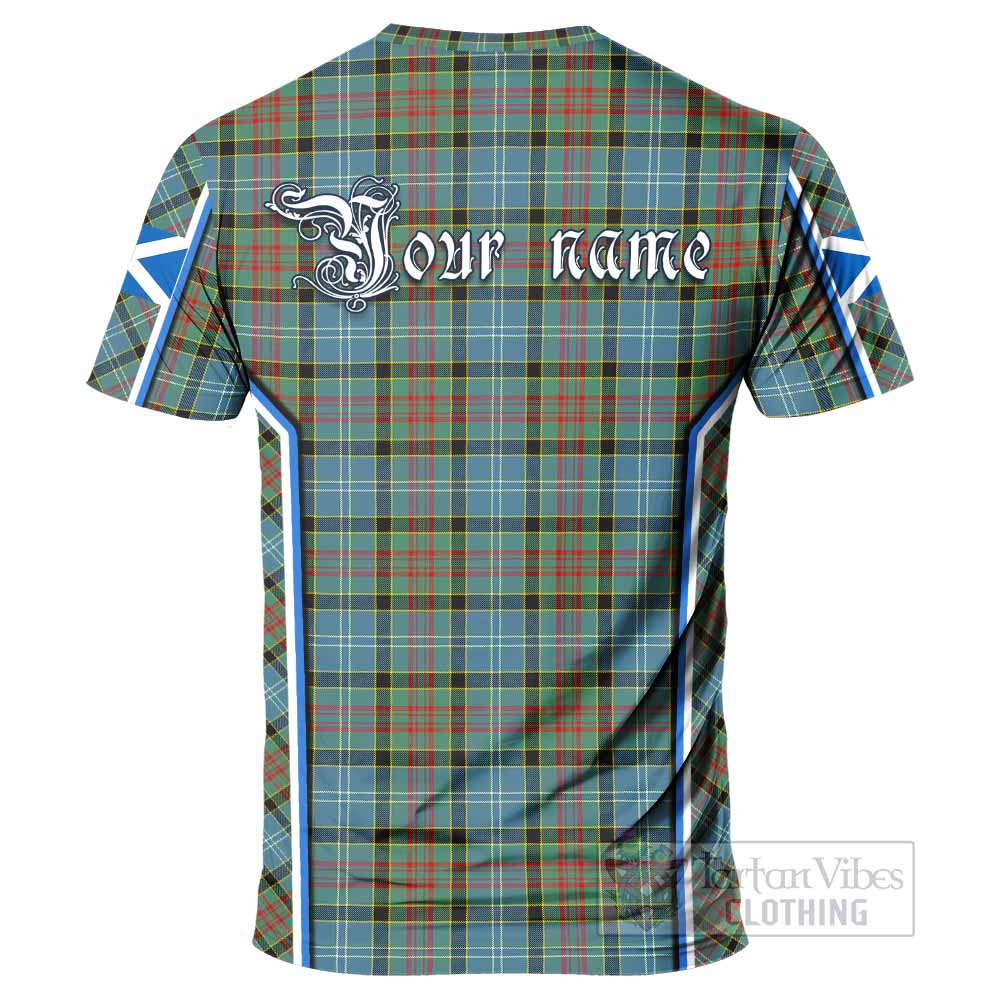Paisley Tartan Crest T-shirt Scotland Coat of Arm Flag Style - Tartan Vibes Clothing