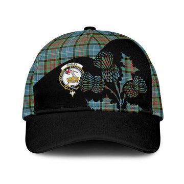 Paisley Tartan Family Crest Classic Cap Scotland Thistle Floral Flag Style