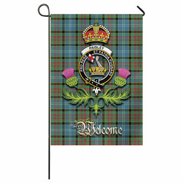 Paisley Tartan Family Crest Garden Flag Royal Thistle Welcome Style