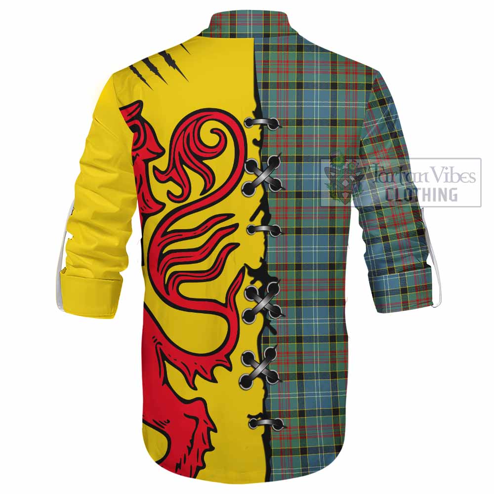 Paisley Tartan Family Crest Ghillie Kilt Shirt Lion Rampant Honor - Tartan Vibes Clothing