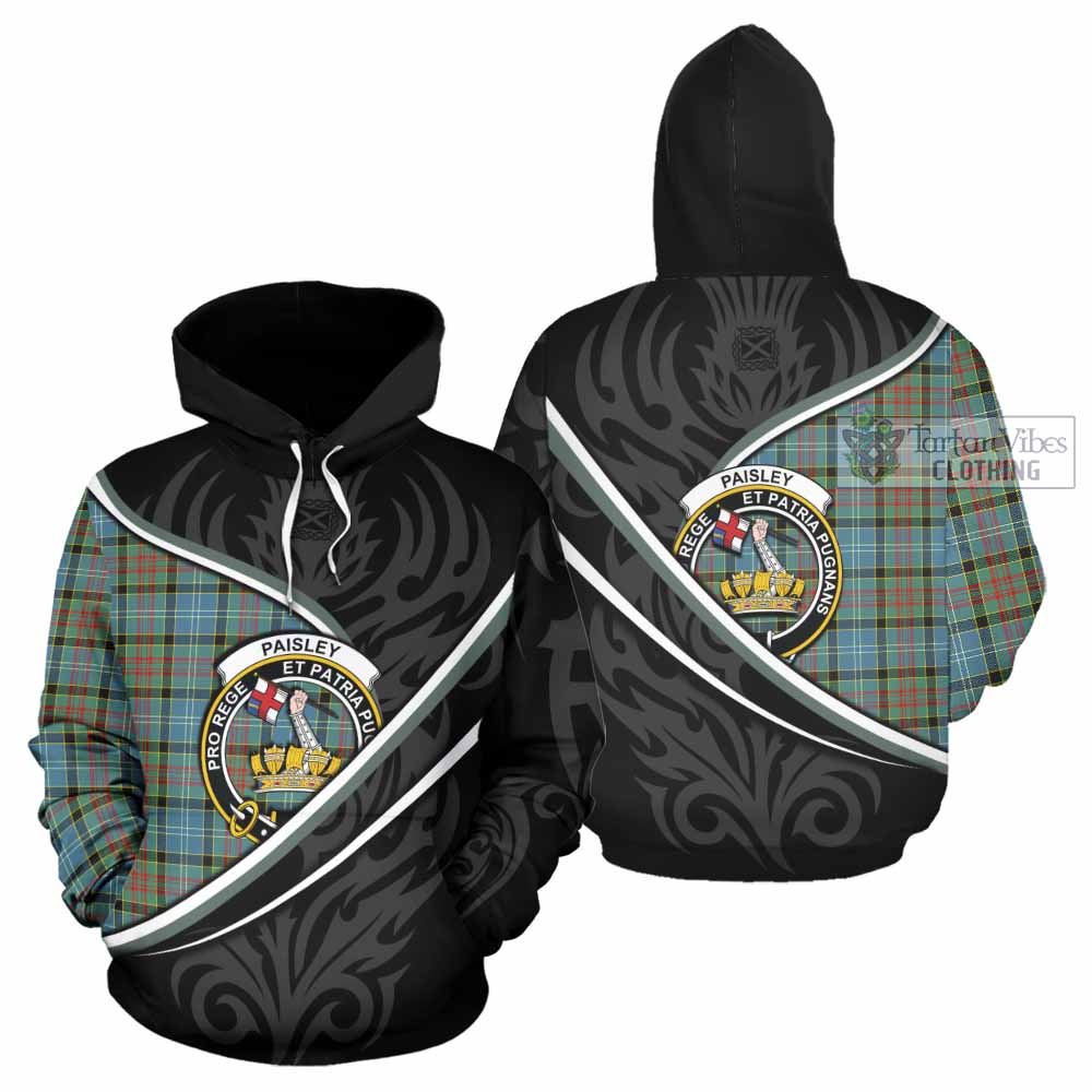 Paisley Tartan Family Crest Hoodie Celtic Scottish Thistle Floral - Tartan Vibes Clothing