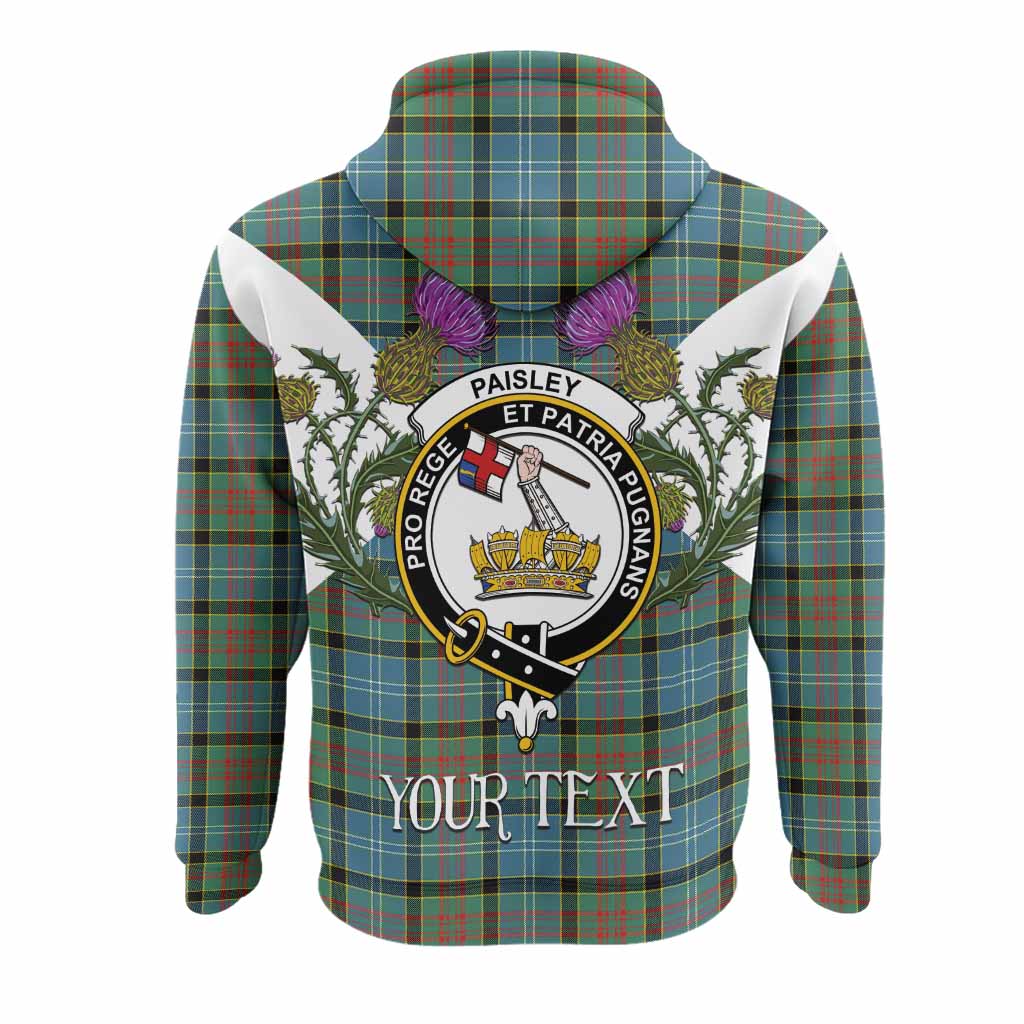 Paisley Tartan Family Crest Hoodie Scottish Burns Night Thistle Floral