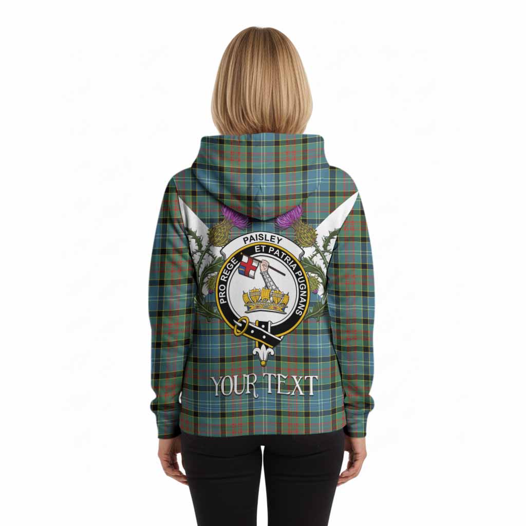 Paisley Tartan Family Crest Hoodie Scottish Burns Night Thistle Floral