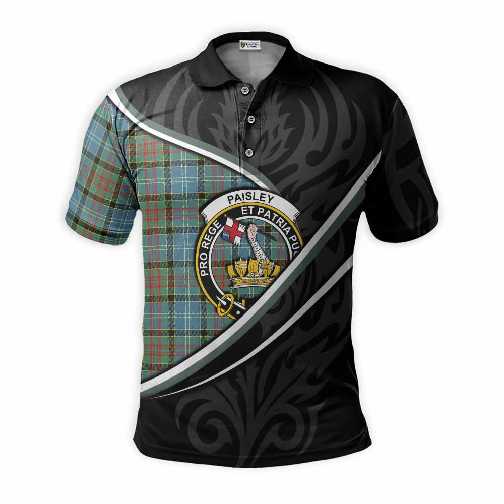 Paisley Tartan Family Crest Polo Shirt Celtic Scottish Thistle Floral - Tartan Vibes Clothing