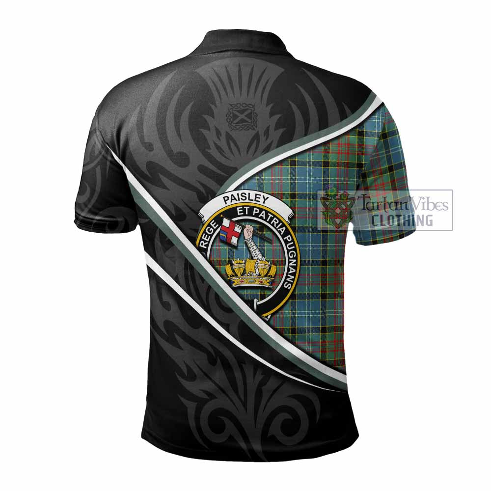 Paisley Tartan Family Crest Polo Shirt Celtic Scottish Thistle Floral - Tartan Vibes Clothing