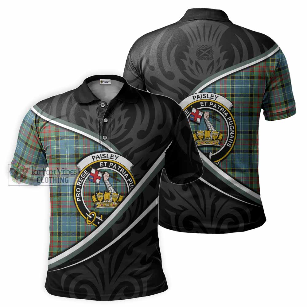 Paisley Tartan Family Crest Polo Shirt Celtic Scottish Thistle Floral - Tartan Vibes Clothing