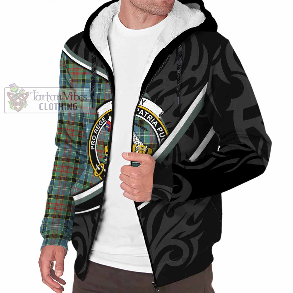Paisley Tartan Family Crest Sherpa Hoodie Celtic Scottish Thistle Floral - Tartan Vibes Clothing