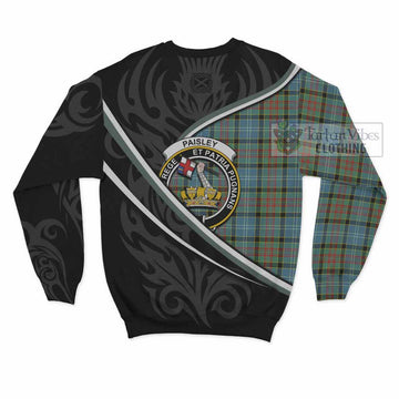 Paisley Tartan Family Crest Sweatshirt Celtic Scottish Thistle Floral