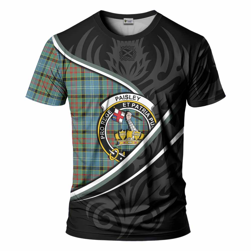 Paisley Tartan Family Crest T-shirt Celtic Scottish Thistle Floral - Tartan Vibes Clothing