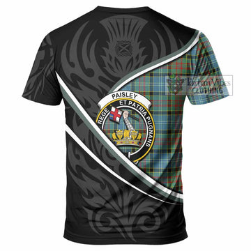 Paisley Tartan Family Crest T-shirt Celtic Scottish Thistle Floral - Tartan Vibes Clothing