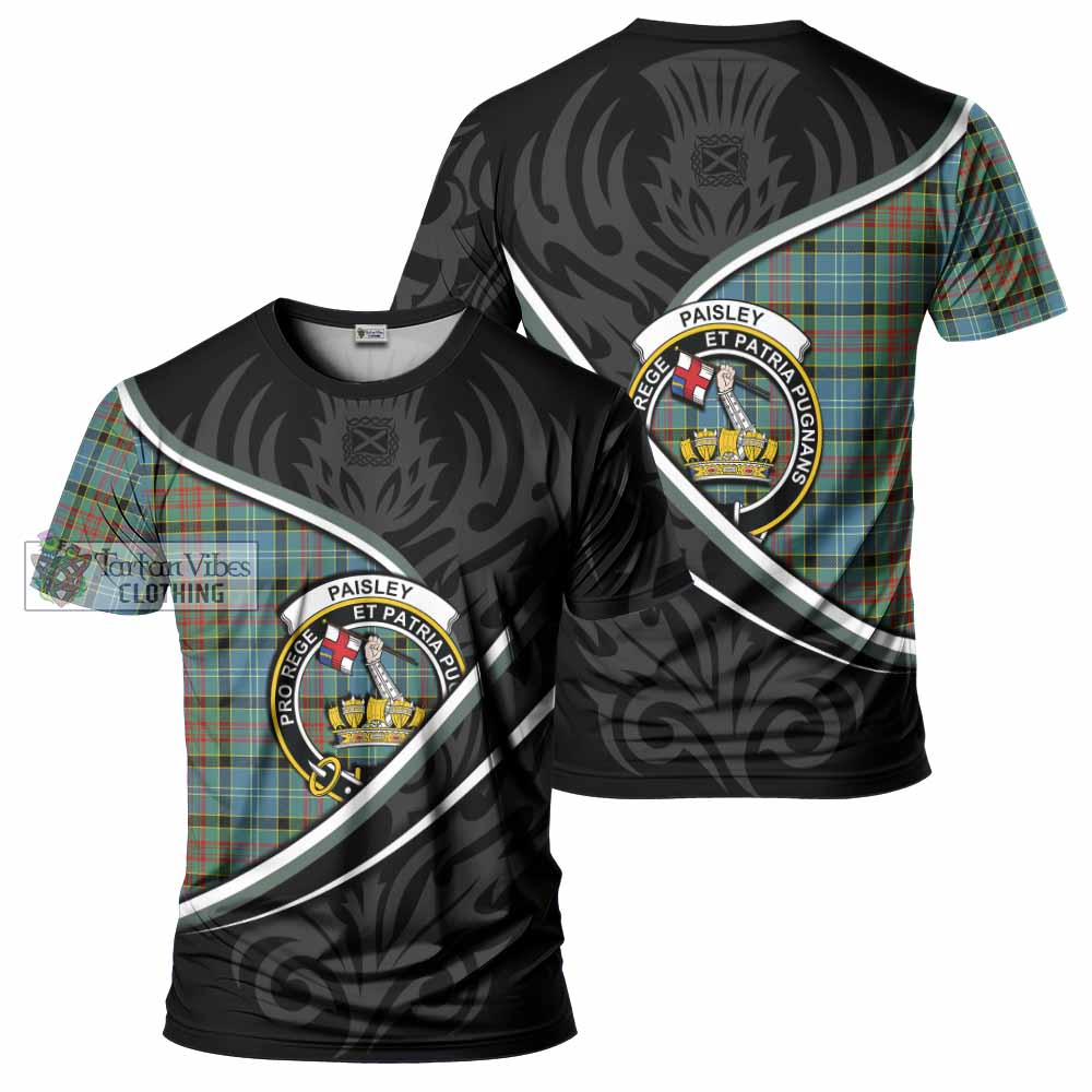 Paisley Tartan Family Crest T-shirt Celtic Scottish Thistle Floral - Tartan Vibes Clothing