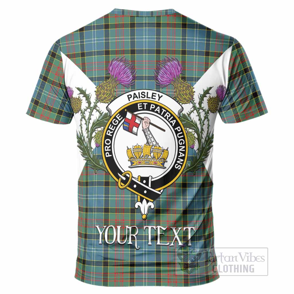 Paisley Tartan Family Crest T-Shirt Scottish Burns Night Thistle Floral