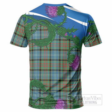 Paisley Tartan Family Crest T-Shirt Thistle in Minimalism