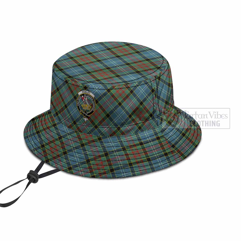 Paisley Tartan Fishing Hat with Family Crest
