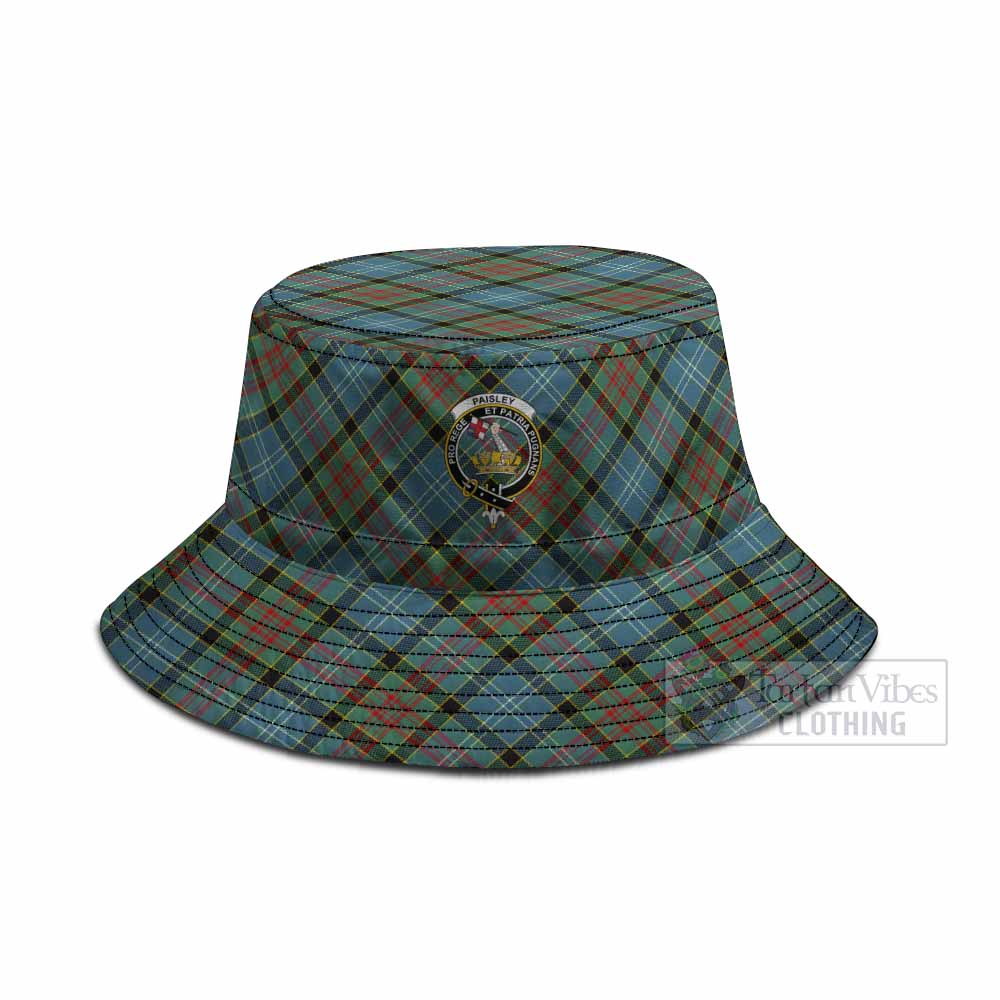 Paisley Tartan Fishing Hat with Family Crest