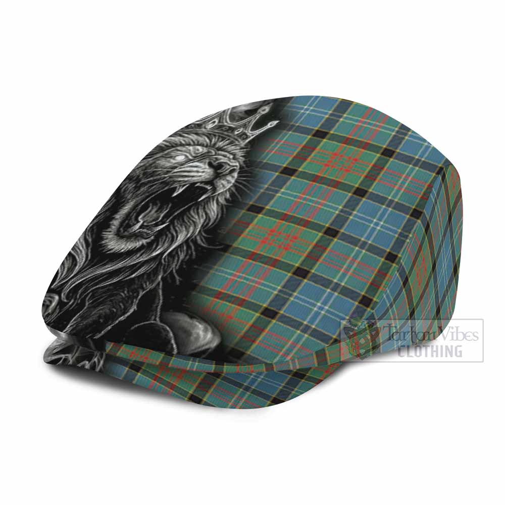 Paisley Tartan Flat Cap, Jeff Cap Roaring Lion Heritage