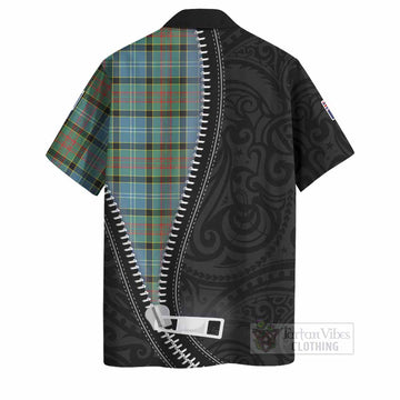 Paisley Tartan Hawaiian Shirt New Zealand Pattern Unique Zipper Stylized