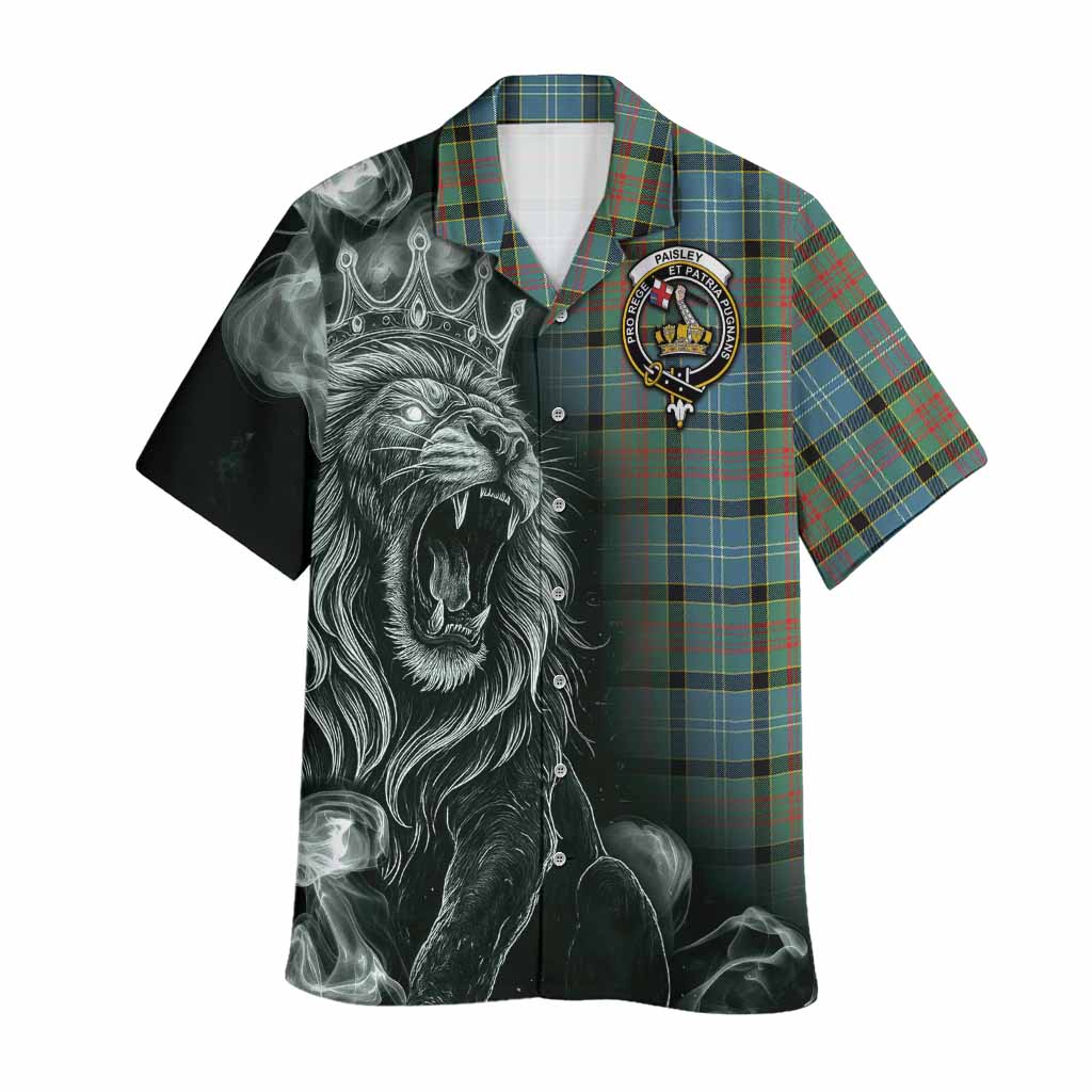 Paisley Tartan Hawaiian Shirt Roaring Lion Heritage