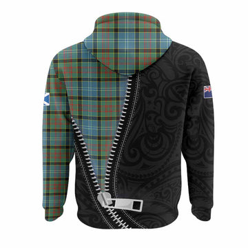Paisley Tartan Hoodie New Zealand Pattern Unique Zipper Stylized