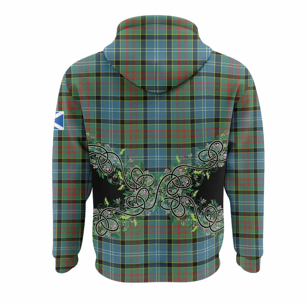 Paisley Tartan Hoodie Thistle Scottish Spirit