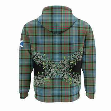 Paisley Tartan Hoodie Thistle Scottish Spirit
