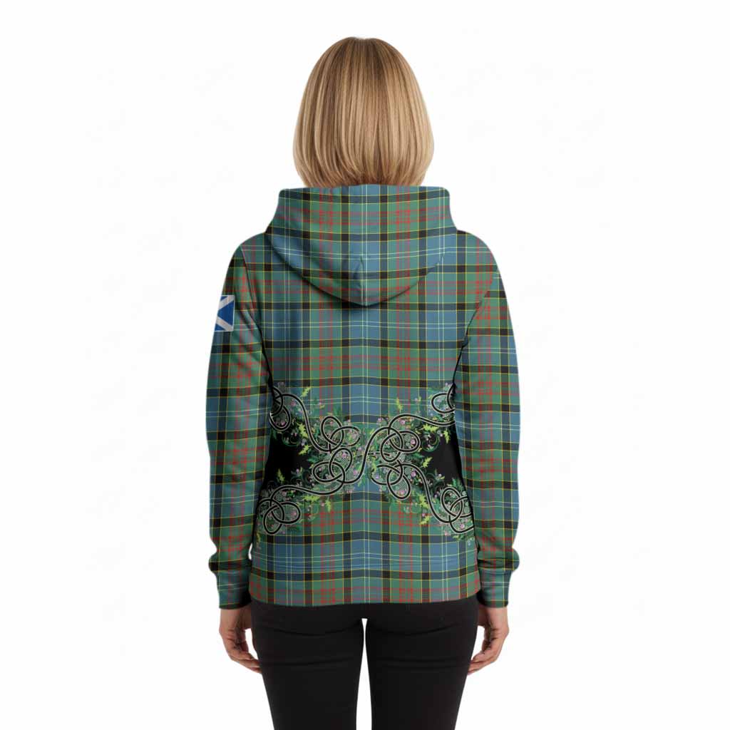 Paisley Tartan Hoodie Thistle Scottish Spirit