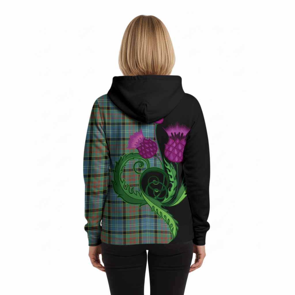 Paisley Tartan Hoodie Traditional Scottish Thistle