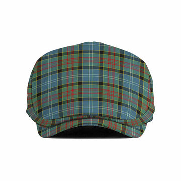 Paisley Tartan Jeff Cap, Tartan Flat Cap