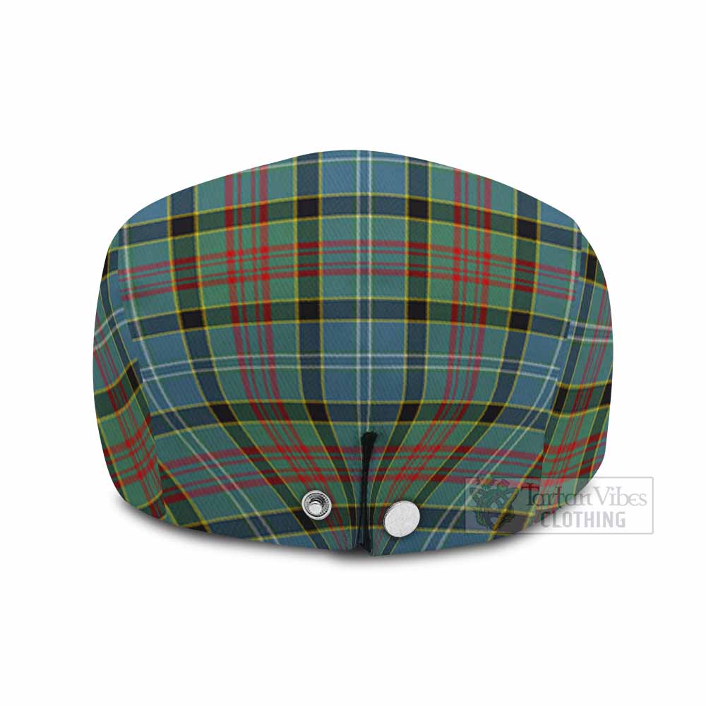 Paisley Tartan Jeff Cap, Tartan Flat Cap